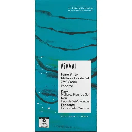 【冬季限定】ViVANI オーガニックダーク塩チョコレート75％