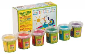 エコノーム オーガニック ソフトカラー粘土 ペガサス 6色入り